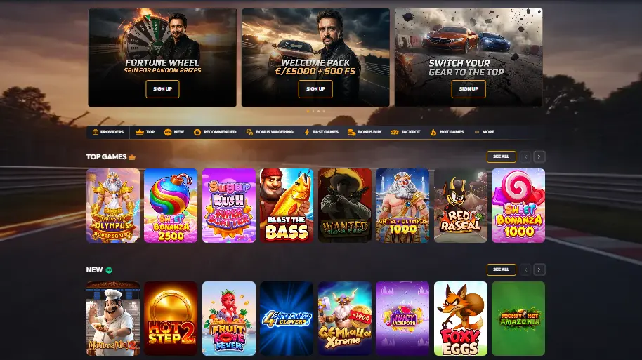 7Gear website-interface